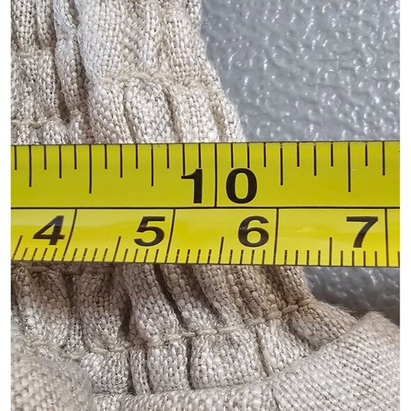 Reformation Womens XS Miles Linen Satin Belted‎ Dress in Oatmeal NWOT - Picture 10 of 16